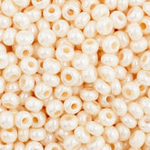 11/0 Preciosa Seed Beads Opaque Pearl Eggshell #35017